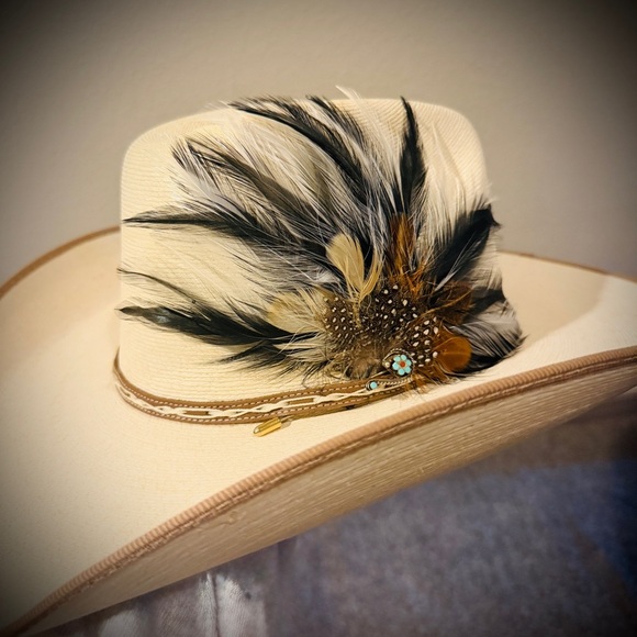Vintage Sterling Silver Native Hat Pin – Turquoise & Coral Cluster Design - Picture 1 of 4